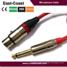 Nylon braid 1/4" to 3pin XLR microphone Cable